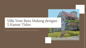 Villa Yess Batu Malang dengan 5 Kamar Tidur